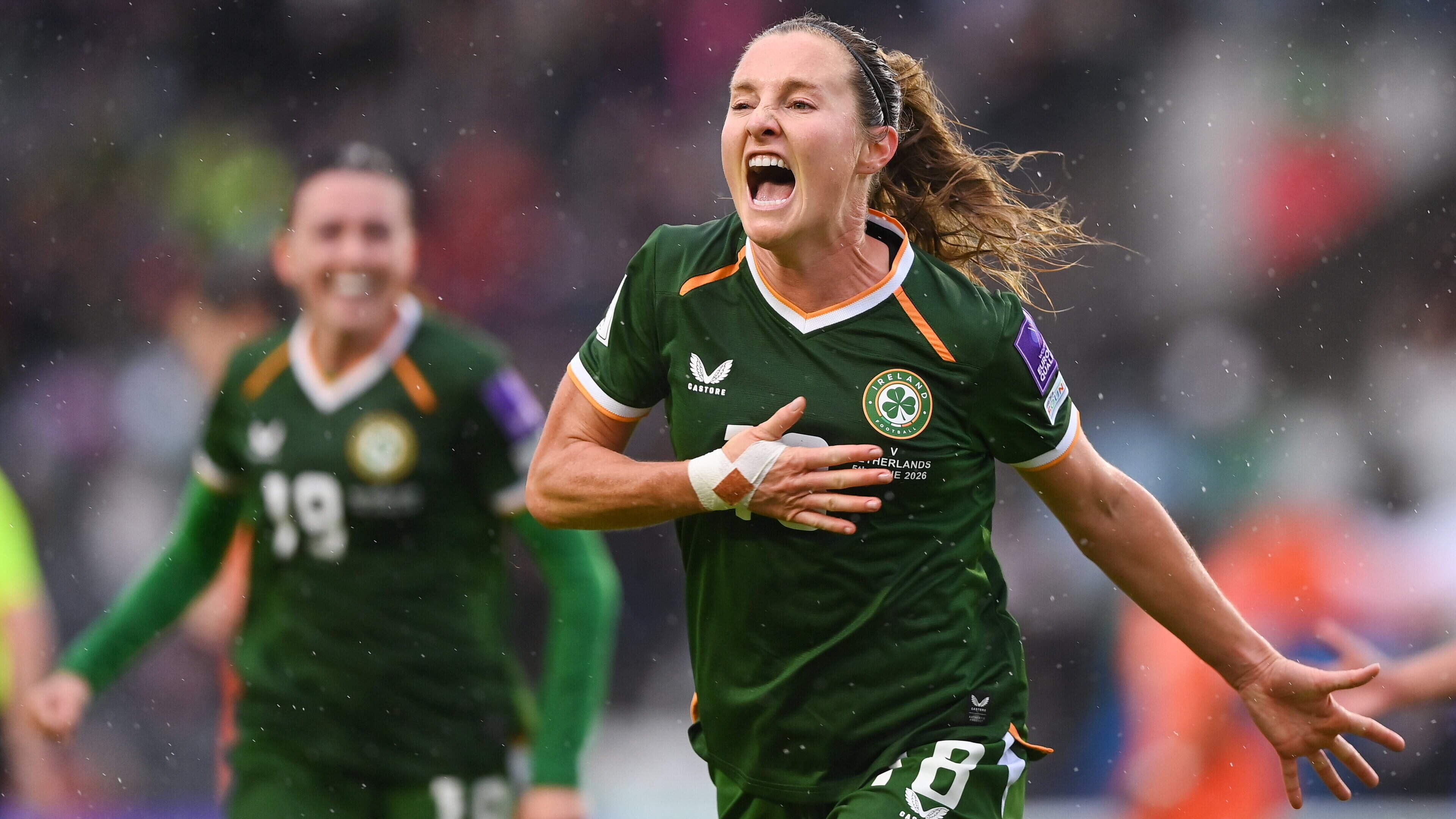 Ireland v Netherlands: Kyra Carusa’s first-time finish sees Girls in Green ahead in second half in Cork